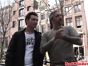 Real amsterdam hooker pussylicked and porked